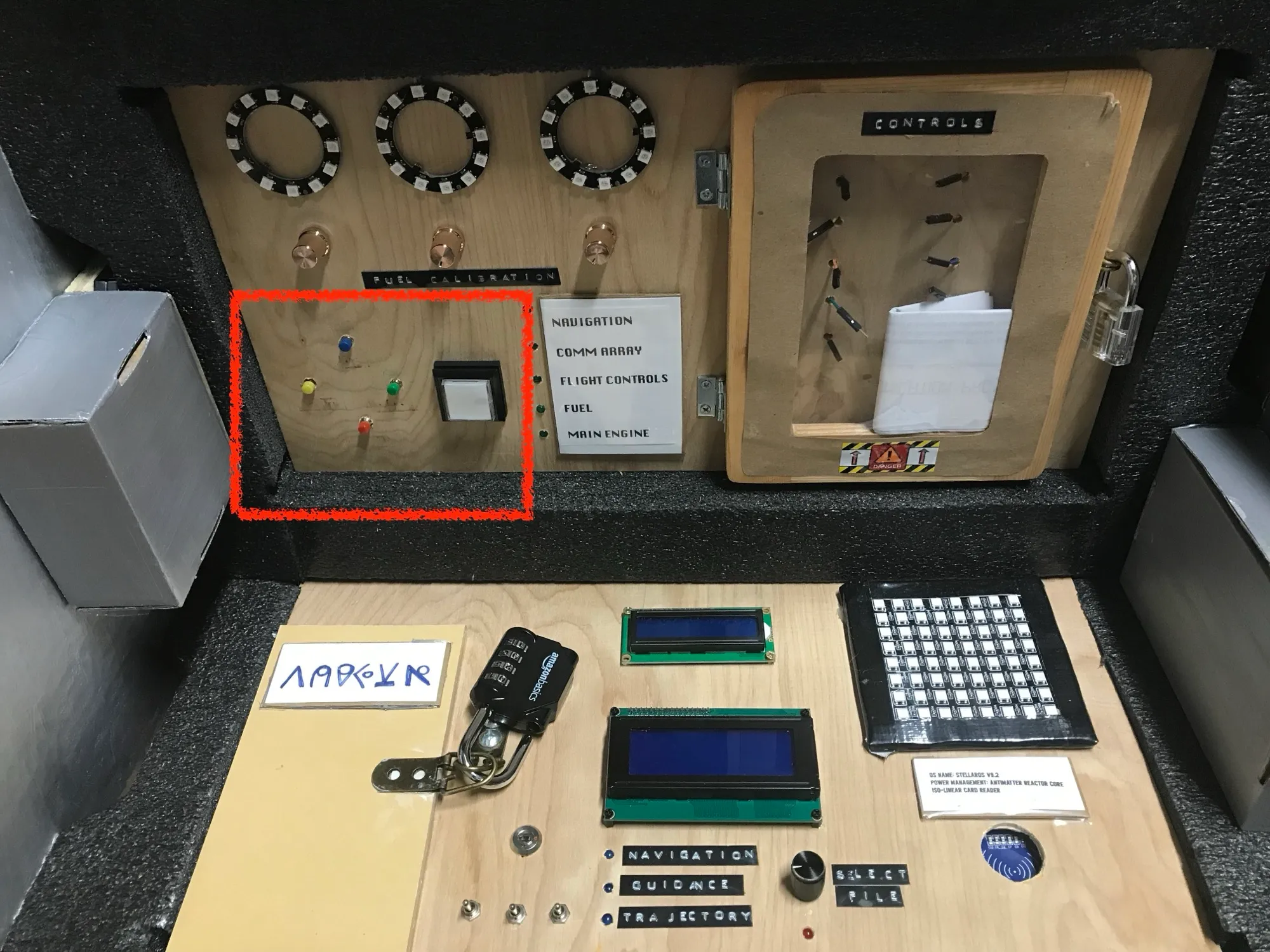 The four push buttons